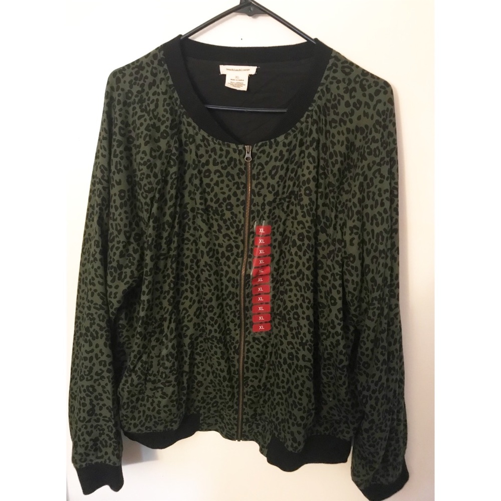 Leopard Zip Up (NWT)